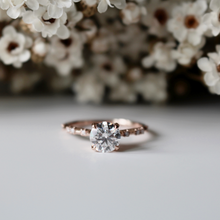 Load image into Gallery viewer, &quot;The Stella&quot; 1ct Moissanite with Side Diamonds