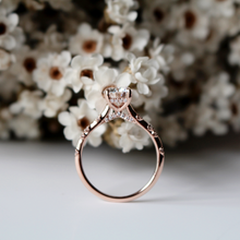 Load image into Gallery viewer, &quot;The Stella&quot; 1ct Moissanite with Side Diamonds